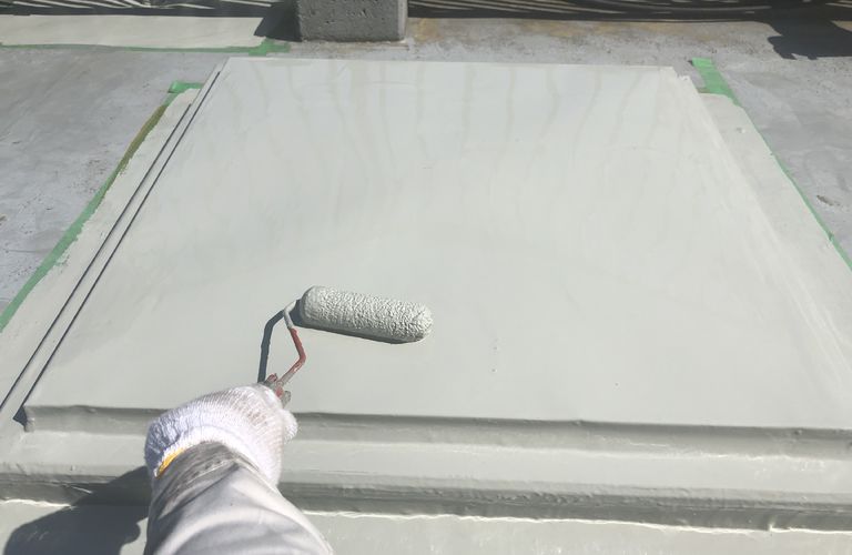 防水工事の様子